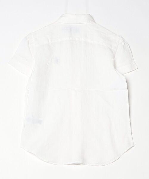 POLO RALPH LAUREN(ポロ ラルフ ローレン)の「リネン ショートスリーブ シャツ(シャツ/ブラウス・レディース・ホワイト・M/S/XS/L/XL/XXS)」の4枚目の写真