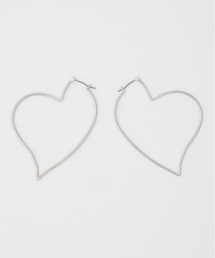 SLY | HEART HOOP P/EARRING ハート フープ ピアス(ピアス（両耳用）)