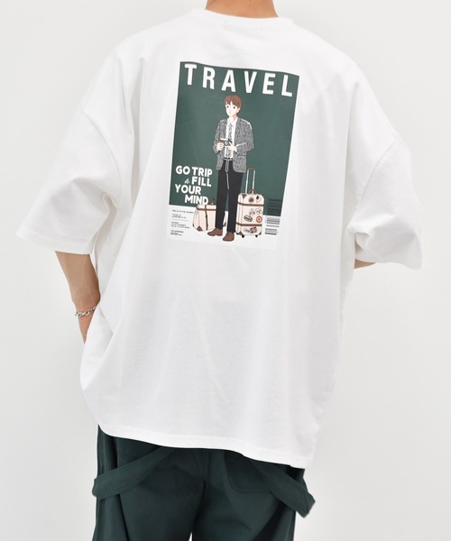 kutir(クティール)の「レトロマガジンアソートTシャツ(Tシャツ/カットソー・メンズ・ダークブラウン/ライトブルー/ホワイト/オフホワイト/ライトグリーン/その他/グリーン/ライトホワイト/ダークブルー/ホワイト系その他・MEDIUM/SMALL/LARGE)」の2枚目の写真