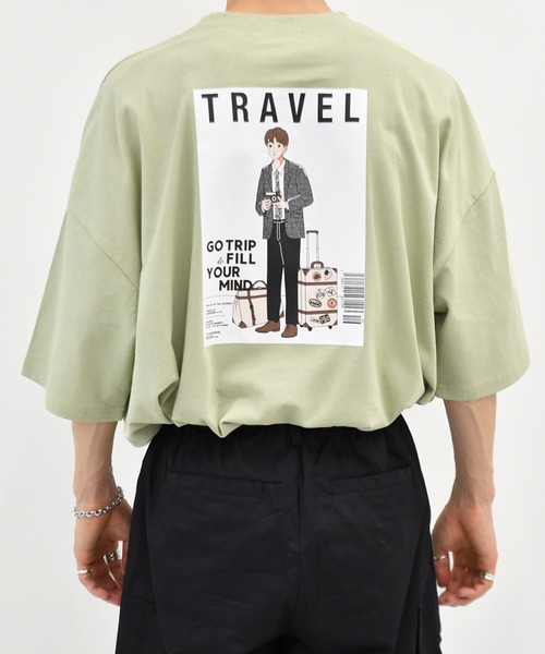 kutir(クティール)の「レトロマガジンアソートTシャツ(Tシャツ/カットソー・メンズ・ダークブラウン/ライトブルー/ホワイト/オフホワイト/ライトグリーン/その他/グリーン/ライトホワイト/ダークブルー/ホワイト系その他・MEDIUM/SMALL/LARGE)」の1枚目の写真
