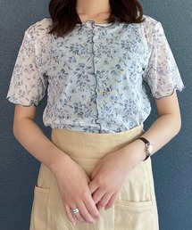 AS KNOW AS PINKY | シアーに花開くメロープルオーバー(Tシャツ/カットソー)