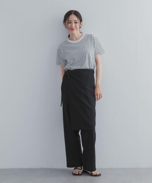 URBAN RESEARCH DOORS(アーバンリサーチドアーズ)の「『UR TECH』汗染み防止ベーシックTシャツ(Tシャツ/カットソー・レディース・ブラウン/チャコールグレー/ホワイト系その他/オフホワイト・FREE)」の19枚目の写真