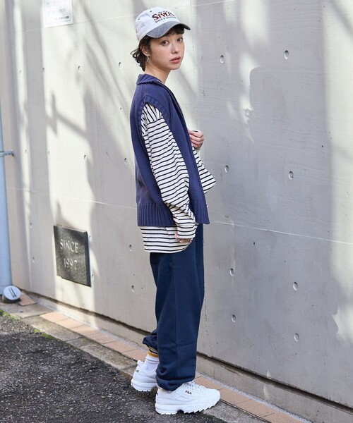 FREAK'S STORE(フリークスストア)の「TOWN CRAFT × FREAK'S STORE/タウンクラフト 別注 天竺ジップアップニットベスト(ベスト・レディース・ネイビー/キャメル/オフホワイト・フリ-)」の10枚目の写真