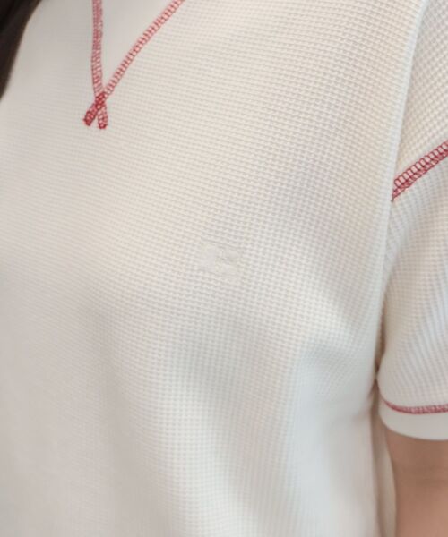 RUSSELL(ラッセル)の「【RUSSELL】ワッフルガゼットTシャツ(Tシャツ/カットソー・レディース・アイボリー・FREE)」の5枚目の写真