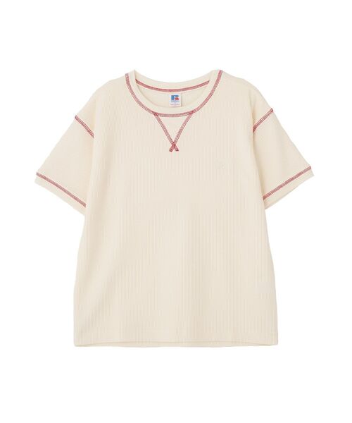 RUSSELL(ラッセル)の「【RUSSELL】ワッフルガゼットTシャツ(Tシャツ/カットソー・レディース・アイボリー・FREE)」の10枚目の写真