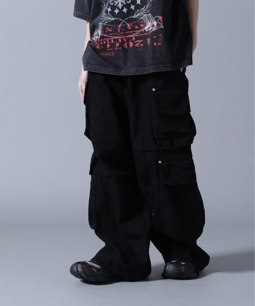 DANKE SCHON(ダンケシェーン)の「DankeSchon/ダンケシェーン/10oz KATURAGI W-CARGO PANTS(カーゴパンツ・メンズ・ブラック/グレー/ホワイト・M/L/S)」の7枚目の写真