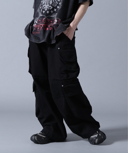 DANKE SCHON(ダンケシェーン)の「DankeSchon/ダンケシェーン/10oz KATURAGI W-CARGO PANTS(カーゴパンツ・メンズ・ブラック/グレー/ホワイト・M/L/S)」の8枚目の写真