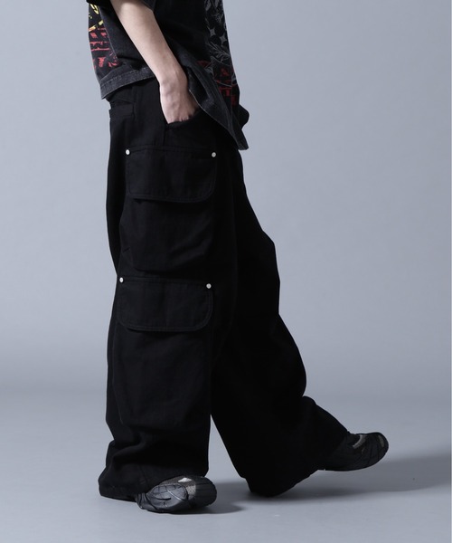 DANKE SCHON(ダンケシェーン)の「DankeSchon/ダンケシェーン/10oz KATURAGI W-CARGO PANTS(カーゴパンツ・メンズ・ブラック/グレー/ホワイト・M/L/S)」の10枚目の写真