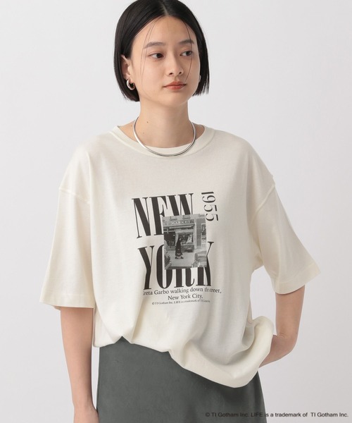 A part by(アパートバイ)の「【別注】LIFEフォトルーズTEE(Tシャツ/カットソー・レディース・オフホワイト/ホワイト系その他5・FREE)」の3枚目の写真
