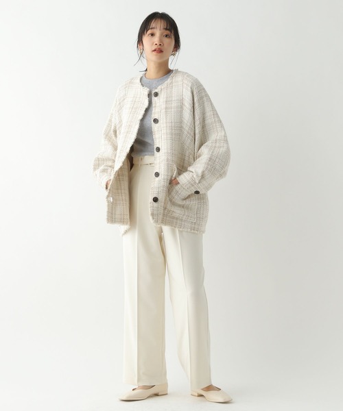 A part by(アパートバイ)の「ベルトツキタックストレートパンツ(その他パンツ・レディース・ブラック/アイボリー・MEDIUM/LARGE)」の15枚目の写真