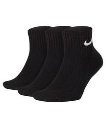 NIKE | ナイキ エブリデイ クッション アンクル トレーニングソックス (3足) / Nike Everyday Cushioned Training Ankle Socks (3 Pairs) SX7667-010 Black(ソックス/靴下)