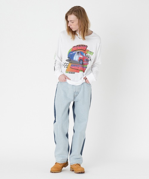 Levi's(リーバイス)の「Levi's/リーバイス SKATE BAGGY バギー 5ポケット インディゴパターン IN TERROR BLUE RINSE(デニムパンツ・メンズ・インディゴブルー・W28 L32/W29 L32/W30 L32/W31 L32/W32 L32/W33 L32/W34 L32/W36 L32)」の5枚目の写真