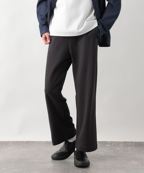 GLOBAL WORK(グローバルワーク)の「イージーケアストレッチワイドパンツ/599620(その他パンツ・メンズ・ブラック/チャコールグレー・SMALL/X-LARGE/MEDIUM/LARGE)」の1枚目の写真
