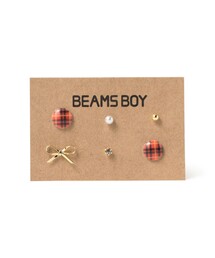 BEAMS BOY | チェック プチ ピアス 6SET(ピアス(両耳用))