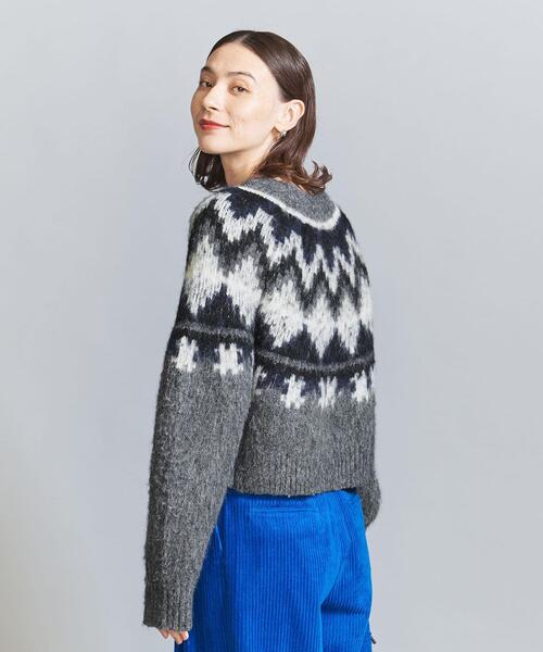 BEAUTY&YOUTH UNITED ARROWS(ビューティーアンドユースユナイテッドアローズ)の「アルパカブレンド ノルディックニットプルオーバー(ニット/セーター・レディース・ダークグレー/ブラウン・FREE)」の5枚目の写真