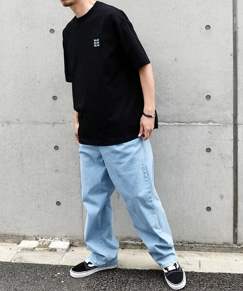 SHIPS any(シップス エニィ)の「【WEB限定】SHIPS any: BLAH BLAH BLAH.ワンポイント 刺繍 ルーズ Tシャツ(ユニセックス)◆(Tシャツ/カットソー・メンズ・ネイビー/ホワイト/ブラック/グレー・SMALL/MEDIUM/LARGE/X-LARGE)」の18枚目の写真