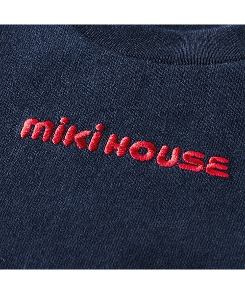 MIKI HOUSE(ミキハウス)の「ロゴ半袖Tシャツ(Tシャツ/カットソー・キッズ・ピンク/レッド/ネイビー/イエロー/グリーン/ホワイト・110cm/120cm/90cm/80cm/150cm/70cm/140cm/100cm/130cm)」の14枚目の写真