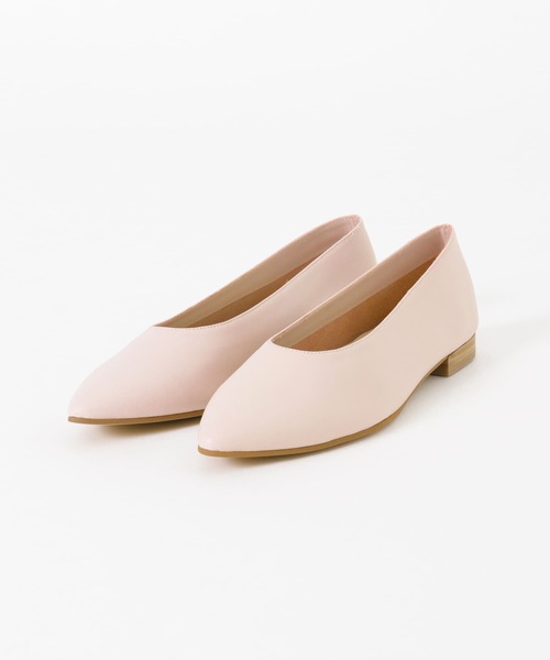 URBAN RESEARCH(アーバンリサーチ)の「レザーポインテッドフラットシューズ(その他シューズ・レディース・ブラック/シルバー/ピンク・36/37/38)」の4枚目の写真