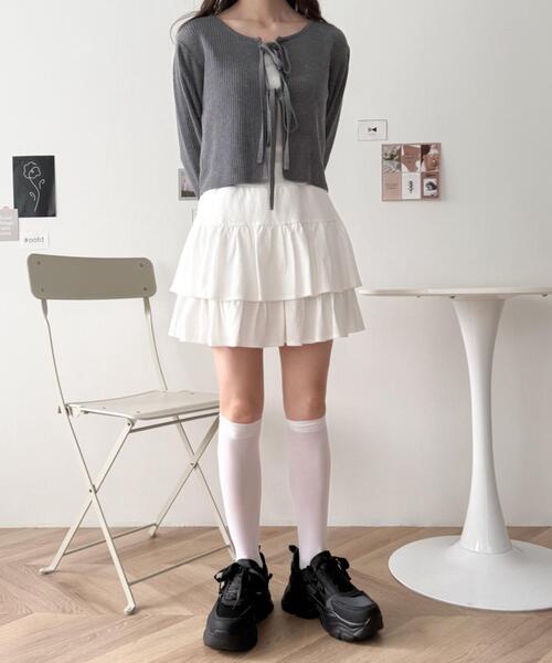 WEGO(ウィゴー)の「WEGO/リボンデザイン厚底スニーカー(スニーカー・レディース・ブラック/ホワイト・MEDIUM/SMALL/LARGE)」の5枚目の写真