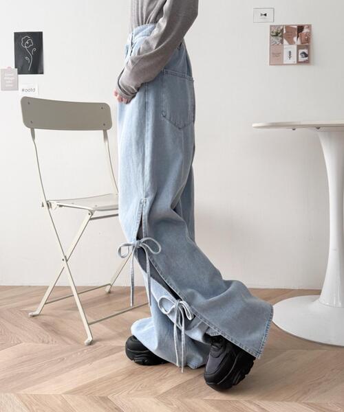 WEGO(ウィゴー)の「WEGO/リボンデザイン厚底スニーカー(スニーカー・レディース・ブラック/ホワイト・MEDIUM/SMALL/LARGE)」の20枚目の写真