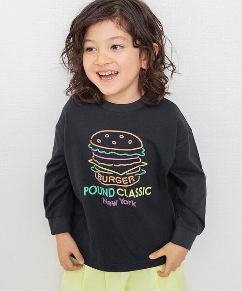 BREEZE(ブリーズ)の「グラフィックバリエーションロンT(Tシャツ/カットソー・キッズ・その他11/キナリ/ミント/ネイビー/ブラック/その他12/ピンク/ライム/グレー/オフホワイト・80/90/100/110/120/130/140/150)」の3枚目の写真