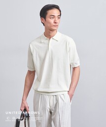 UNITED ARROWS | コットン ポリエステル ショートスリーブ ニット ポロシャツ -COZY- ウォッシャブル ・抗菌防臭-(ニット/セーター)