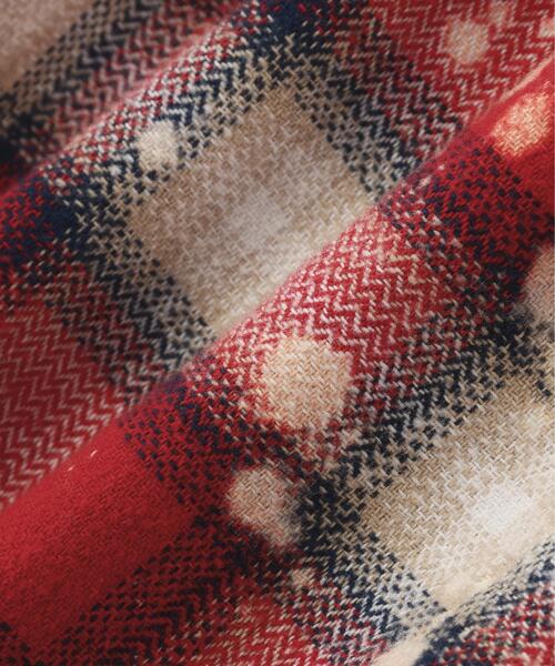 WHITELAND(ホワイトランド)の「WHITELAND/ホワイトランド/BLEACH CHECK SHIRTS(シャツ/ブラウス・メンズ・ネイビー/ブラック/レッド・F)」の9枚目の写真