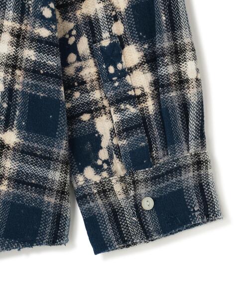 WHITELAND(ホワイトランド)の「WHITELAND/ホワイトランド/BLEACH CHECK SHIRTS(シャツ/ブラウス・メンズ・ネイビー/ブラック/レッド・F)」の14枚目の写真