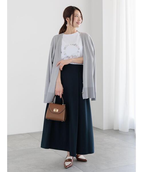 Te chichi(テチチ)の「ラインストーンサークルロゴTシャツ(Tシャツ/カットソー・レディース・シルバー/オフホワイト/チャコールグレー・F)」の11枚目の写真