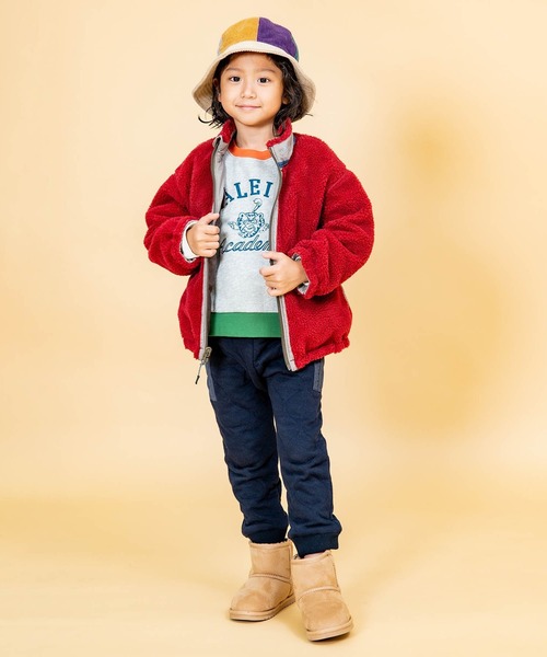 F.O.KIDS(エフオーキッズ)の「F.O.KIDS/エフオーキッズ 切替バケットハット ベルハット(ハット・キッズ・チェック/チャコール/ライトグレー・52/50)」の9枚目の写真