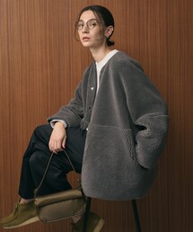 【WEB限定】ボア×フェイクムートン リバーシブルジャケット