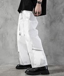 ADRER(アドラー)のZip deformation cotton nylon cargo pants/ジップディフォーメーションコットンナイロンカーゴパンツ (セットアップ対応)