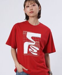 FFEIN | 【FFEIN(フェイン)】アートデザインショート丈Tシャツ / Tシャツ 短丈 クルーネック 半袖(Tシャツ/カットソー)