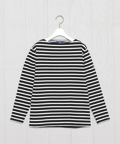 SAINT JAMES(セントジェームス)の「<SAINT JAMES>OUESSANT BORDER PULLOVER/カットソー(Tシャツ/カットソー・レディース・ブラック/オフホワイト/その他1・1/3)」の1枚目の写真