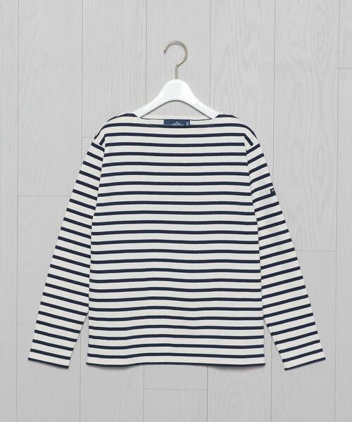 SAINT JAMES(セントジェームス)の「<SAINT JAMES>OUESSANT BORDER PULLOVER/カットソー(Tシャツ/カットソー・レディース・ブラック/オフホワイト/その他1・1/3)」の2枚目の写真
