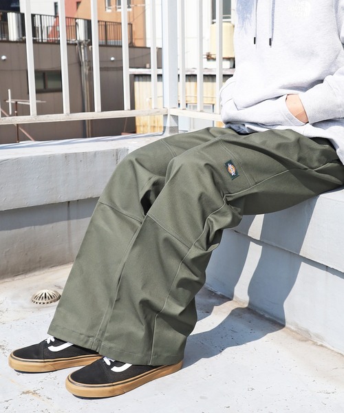 Dickies/ディッキーズ LOOSE FIT ダブルニー センタープレス ワークパンツの1枚目の写真