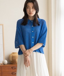 メッシュポロカーディガン　278727