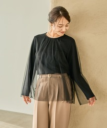 LEPSIM | 【入卒式/セレモニー】チュール重ねプルオーバー 207847(Tシャツ/カットソー)