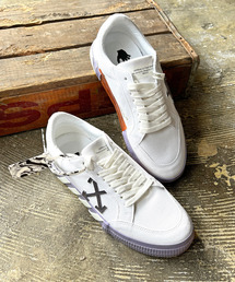 【OFF-WHITE】 オフホワイト スニーカー メンズ LOW VULCANIZED ECO CANVAS ローカット キャンバス スケーター