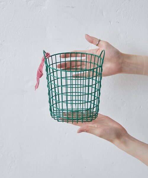 SAHIR(サヒール)の「【SAHIR サヒール】Wire basket ワイヤーバスケット S(インテリア雑貨・レディース・ピンク/グリーン・0)」の12枚目の写真