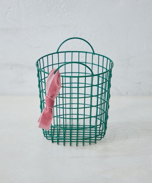 SAHIR(サヒール)の「【SAHIR サヒール】Wire basket ワイヤーバスケット S(インテリア雑貨・レディース・ピンク/グリーン・0)」の11枚目の写真
