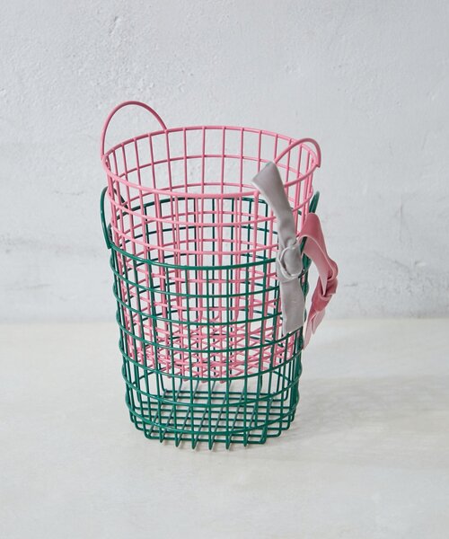 SAHIR(サヒール)の「【SAHIR サヒール】Wire basket ワイヤーバスケット S(インテリア雑貨・レディース・ピンク/グリーン・0)」の7枚目の写真