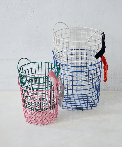 SAHIR(サヒール)の「【SAHIR サヒール】Wire basket ワイヤーバスケット S(インテリア雑貨・レディース・ピンク/グリーン・0)」の16枚目の写真