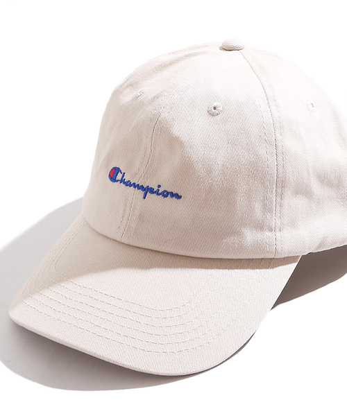 Champion(チャンピオン)の「∴WEGO/Champion LOWキャップ(キャップ・メンズ・ブラック系その他/ホワイト/オレンジ/ブラック/ダークインディゴブルー/パープル/ライトインディゴブルー/ネイビー/ベージュ/インディゴブルー/ライム/ライトパープル/サックスブルー/ライトピンク・FREE)」の1枚目の写真