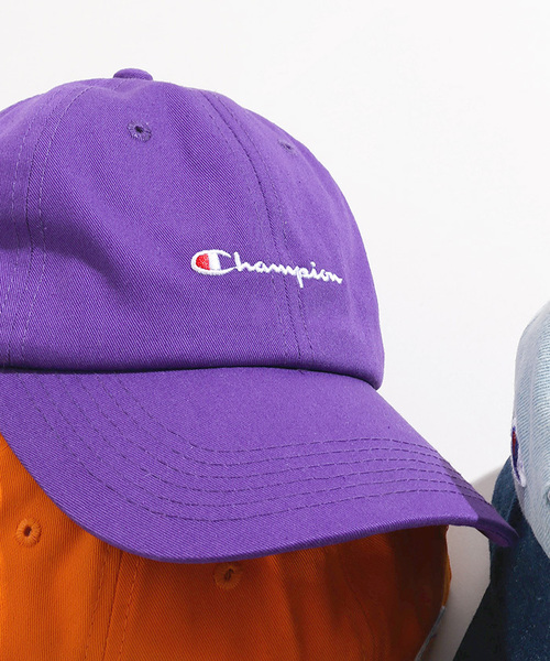 Champion(チャンピオン)の「∴WEGO/Champion LOWキャップ(キャップ・メンズ・ブラック系その他/ホワイト/オレンジ/ブラック/ダークインディゴブルー/パープル/ライトインディゴブルー/ネイビー/ベージュ/インディゴブルー/ライム/ライトパープル/サックスブルー/ライトピンク・FREE)」の11枚目の写真