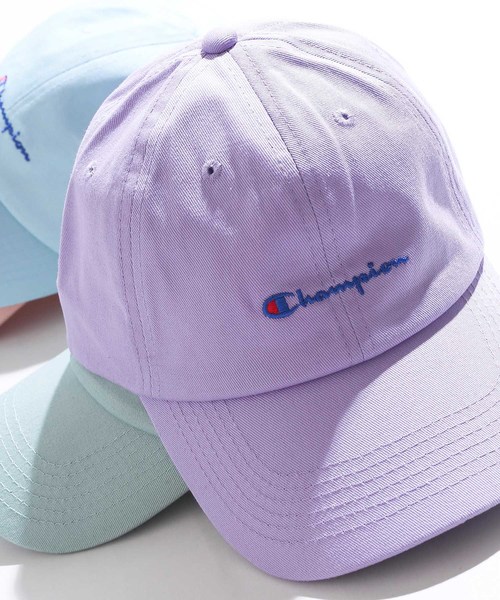 Champion(チャンピオン)の「∴WEGO/Champion LOWキャップ(キャップ・メンズ・ブラック系その他/ホワイト/オレンジ/ブラック/ダークインディゴブルー/パープル/ライトインディゴブルー/ネイビー/ベージュ/インディゴブルー/ライム/ライトパープル/サックスブルー/ライトピンク・FREE)」の12枚目の写真