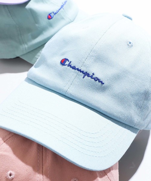 Champion(チャンピオン)の「∴WEGO/Champion LOWキャップ(キャップ・メンズ・ブラック系その他/ホワイト/オレンジ/ブラック/ダークインディゴブルー/パープル/ライトインディゴブルー/ネイビー/ベージュ/インディゴブルー/ライム/ライトパープル/サックスブルー/ライトピンク・FREE)」の7枚目の写真