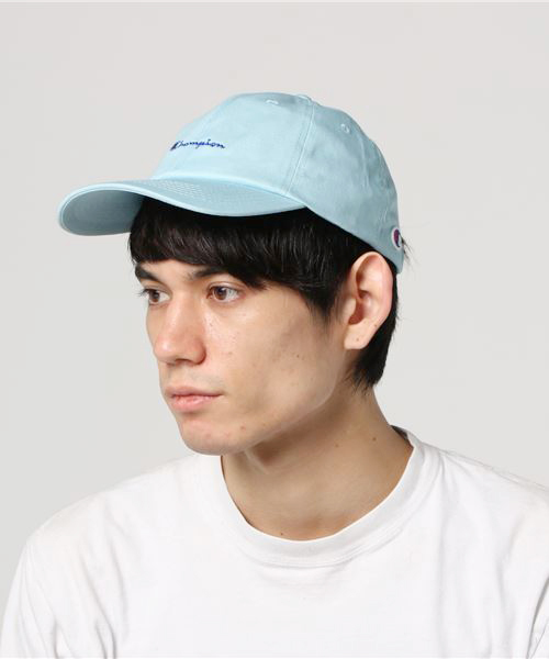 Champion(チャンピオン)の「∴WEGO/Champion LOWキャップ(キャップ・メンズ・ブラック系その他/ホワイト/オレンジ/ブラック/ダークインディゴブルー/パープル/ライトインディゴブルー/ネイビー/ベージュ/インディゴブルー/ライム/ライトパープル/サックスブルー/ライトピンク・FREE)」の21枚目の写真