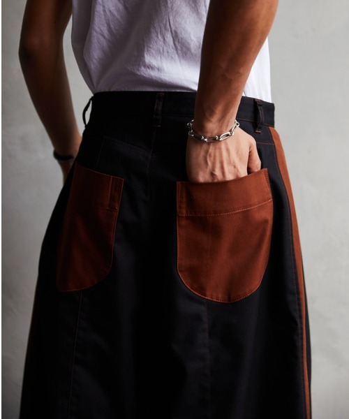 TAUPE(トープ)の「TAUPE/トープ/GABARDINE ULTRA BAGGY PANTS(その他パンツ・メンズ・ブラック/アイボリー・2/1)」の12枚目の写真