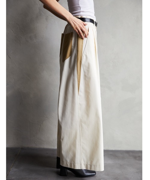 TAUPE(トープ)の「TAUPE/トープ/GABARDINE ULTRA BAGGY PANTS(その他パンツ・メンズ・ブラック/アイボリー・2/1)」の19枚目の写真